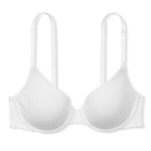 Victoria's Secret The T-shirt Lightly Lined Pointelle Demi Bra 38DDD